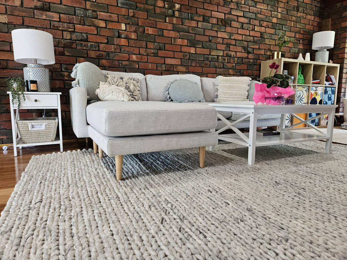 Oslo Mist Pure New Zealand Wool Floor Rug