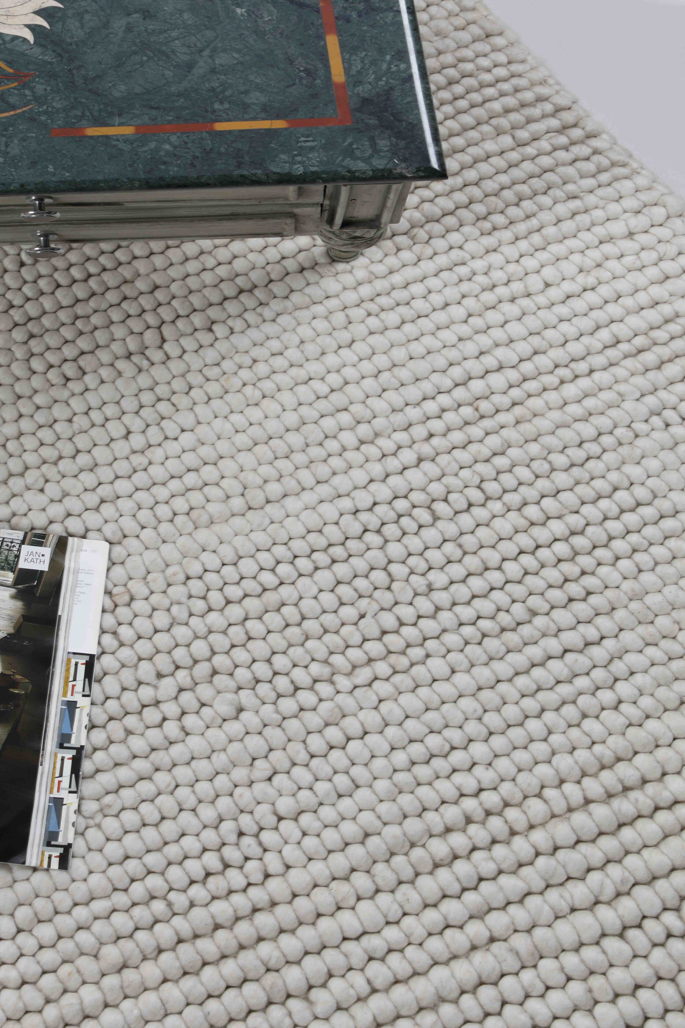 Canada Ivory Handwoven Rug – New Zealand Wool Blend, Soft & Durable ...